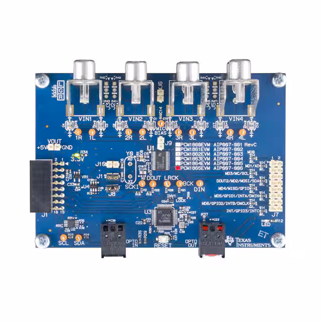 PCM1865EVM Texas Instruments  Cartes et kits d'évaluation et de démonstration